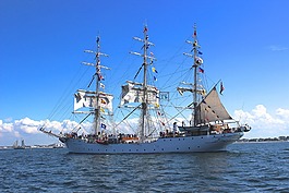 帆船,帆,海