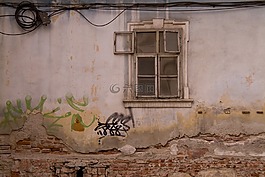 羅馬尼亞,墻,窗口