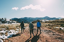 人,走,徒步旅行