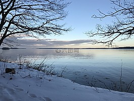 冬天,水,海洋