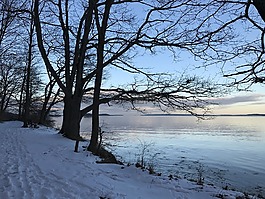 冬天,水,海洋
