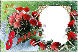 妇女节,3月8日,明信片