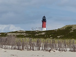 燈塔,敘爾特島,海灘