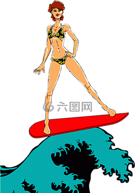 沖浪,海灘,海