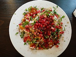 食品,沙拉,石榴籽