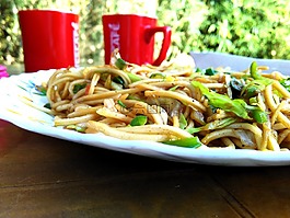 面條,咖啡,食品