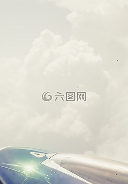 飛機(jī),翼,云
