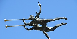 小號手,雕塑,飾品