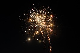 烟花,节日,夜