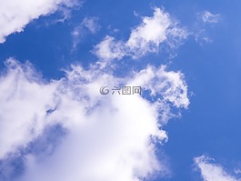 藍(lán)色,天空,云
