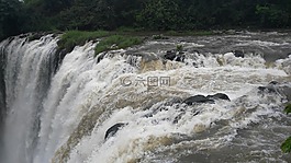 瀑布,水,河