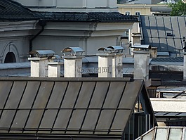 壁爐,屋頂,院