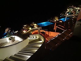 夜,顏色,樓梯