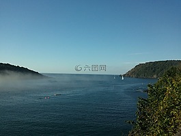 海,海灘,船