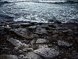 海,巖,水