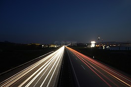 公路,晚上,夜