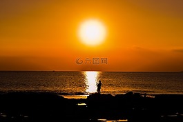 日落,太陽(yáng),黃昏