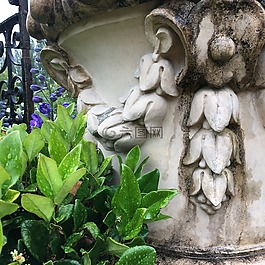 金塔,花園,花園甕