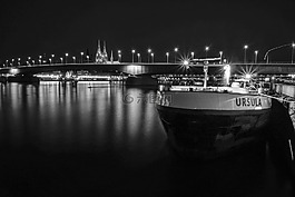 科隆,deutzer 橋,長時間曝光
