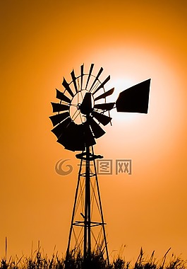 風(fēng)車,太陽,陽光
