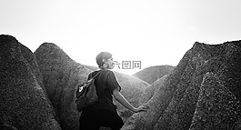 背包,平靜,休閑