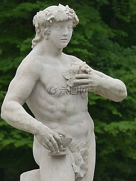 石像,男子,人的