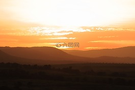 太陽,日落,天空