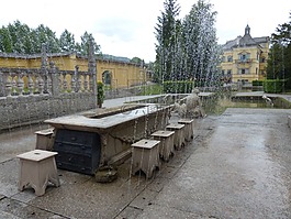 上议院表,hellbrunn,水景