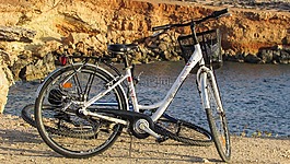 自行車,海,懸崖