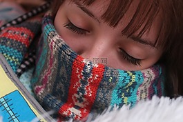 冬季,熱,安慰