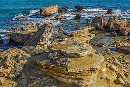 巖質(zhì)海岸,石,海濱