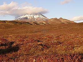 秋季,山,火山