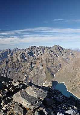 湖barbellino,orobie,山