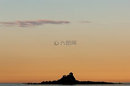 日落,黃昏,天空