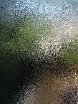 玻璃,一滴水,霧