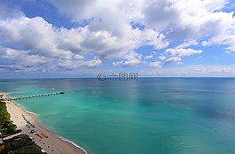 大西洋,阳光岛海滩,佛罗里达