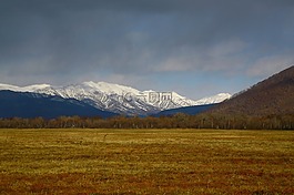 秋季,山,火山