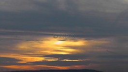 晚上,云,sonnenunetrgang