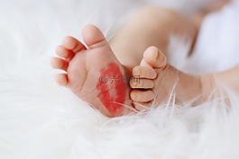 嬰兒,腳,十
