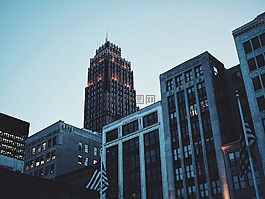 城市,市中心,建筑物