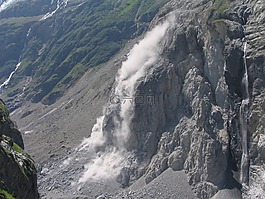 岩石幻灯片,人丢脸,山