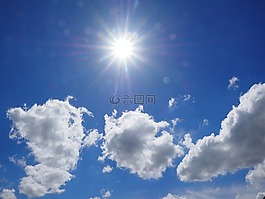 云,天空,藍色