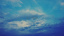 藍色,天空,云
