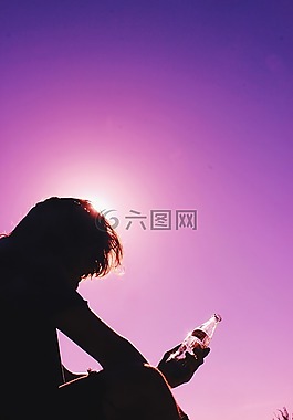 紫色,粉红色,天空