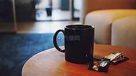 咖啡,杯,表