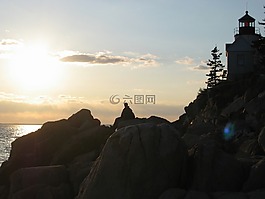 阿卡迪亚国家公园,缅因州,天空