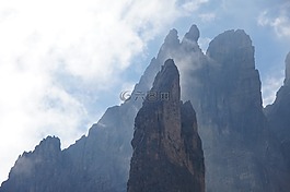 白云巖,山,阿爾卑斯山