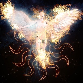 天使,精神,天堂