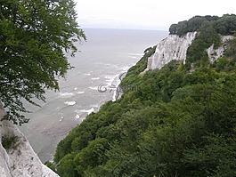 白崖,rügen 島,波羅的海