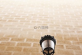 路燈,光,墻
